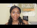 Everyday 10 minute makeup routine all drugstore no foundation 2020simplykrystelle