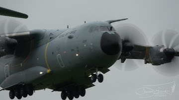 Heavy Military Transport Aircraft Landing | C-17 Globemaster | C-130J | A400M