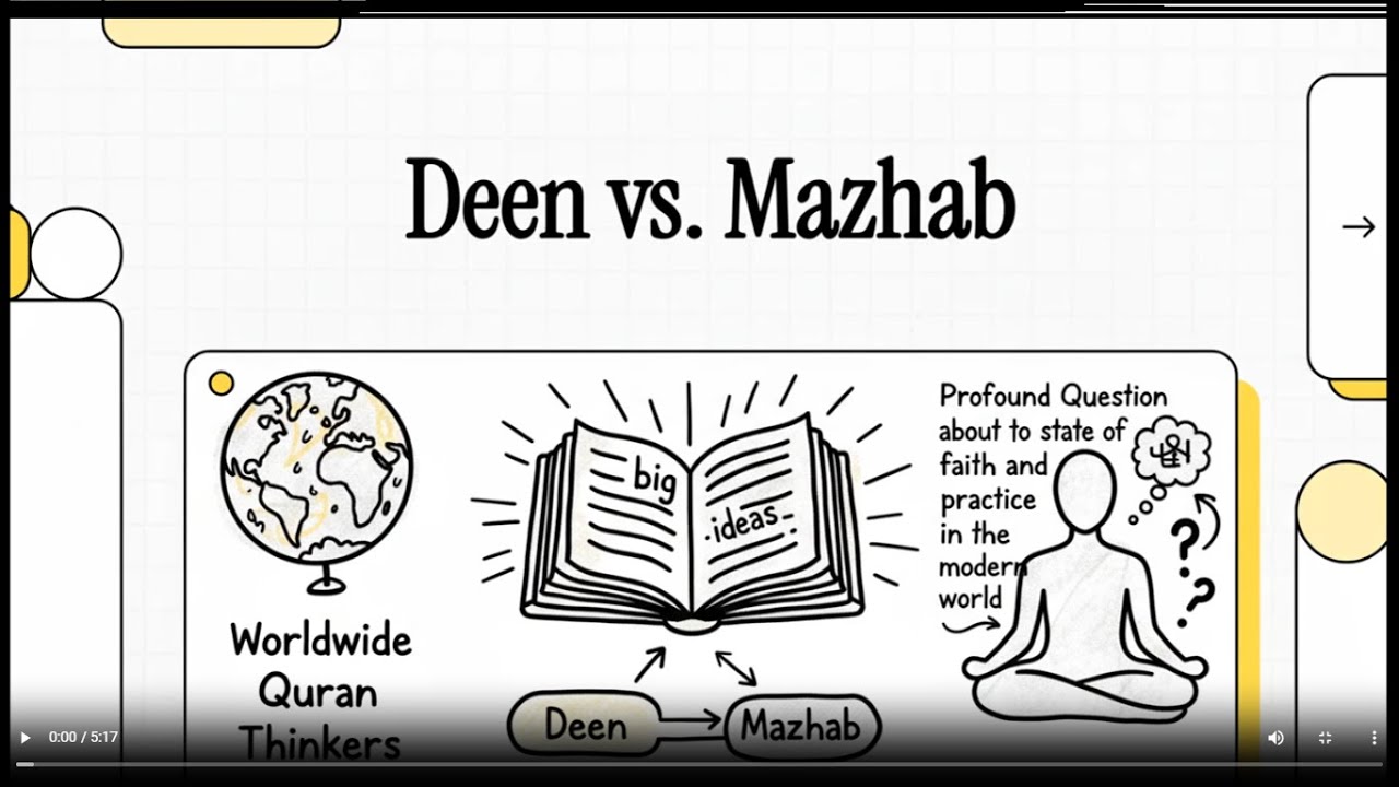 Deen Versus Mazhab- Overview of WQT's First Monthly Family Quran Session- An AI Generated Video
