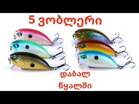 5 ვობლერი დაბალ წყალში სათევზაოდ  | Top 5 wobller  For fishing in low water
