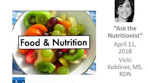 Ask a Nutritionist: Live Q&A with Vicki Kobliner, ...