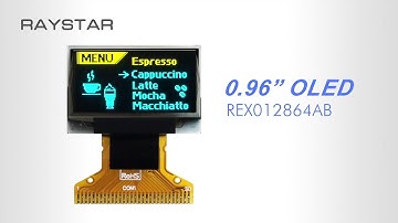 [REX012864AB] 0.96" Dual Color COG OLED Display