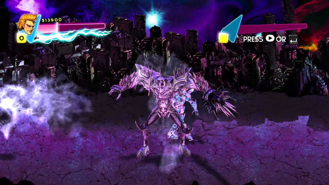 Double Dragon Neon Walkthrough part 11 Last Boss - Giga Skullmageddon -  YouTube