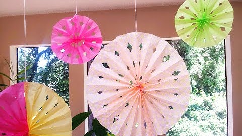 DIY Tissue Paper Rosette Fans