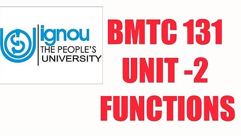 IGNOU BSCG MATHEMATICS BMTC131 CALCULUS UNIT 2#INVERSE FUNCTIONS #BINARY OPERATION #DISTRIBUTIVE LAW