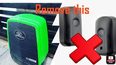 How to disable the IR Beams or photo cells from centurion D5 smart