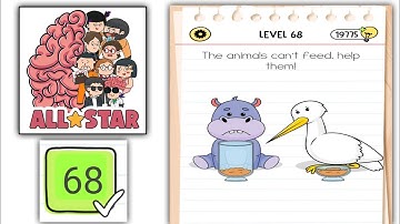 Brain test All Star level 68 the animals can