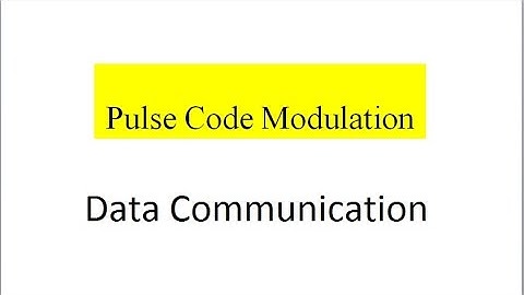 Pulse Code Modultion PCM, Lecture 3