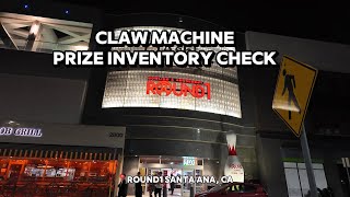 ROUND1 Main Place Mall - Santa Ana, CA Claw Machine Inventory Tour