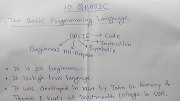 Class-6,Computer,Ch-10(QBASIC)