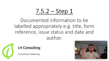 Documented Information ISO9001:2015 Clause 7.5