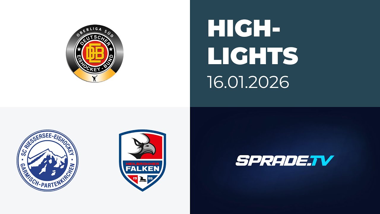16.01.2026 - Highlights - SC Riessersee vs. Heilbronner Falken