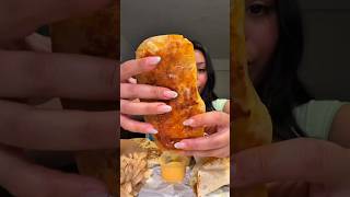This Taco Bell Burrito Has WAY Too Much Cheese 🧀😳 ASMR Mukbang #asmr #mukbang #foodasmr #shorts