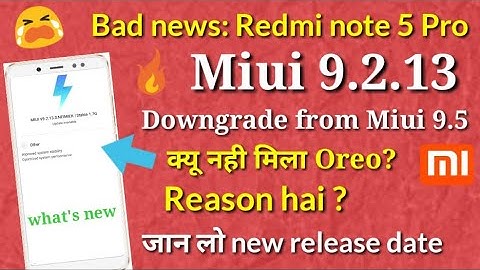 Miui 9.2.13.0 update | Redmi note 5 pro miui 9.2.13 suspended | miui 9.2.13 | miui 9.5.11 update