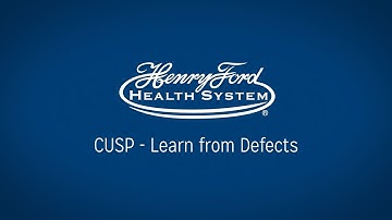 CUSP Video 5 – Learn from Defects