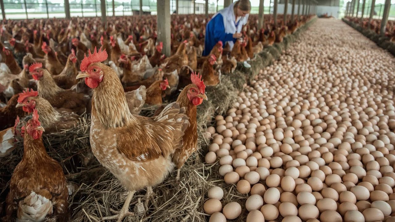 See How Chickens Lay Eggs On A Countryside Farm – Standard Care Process