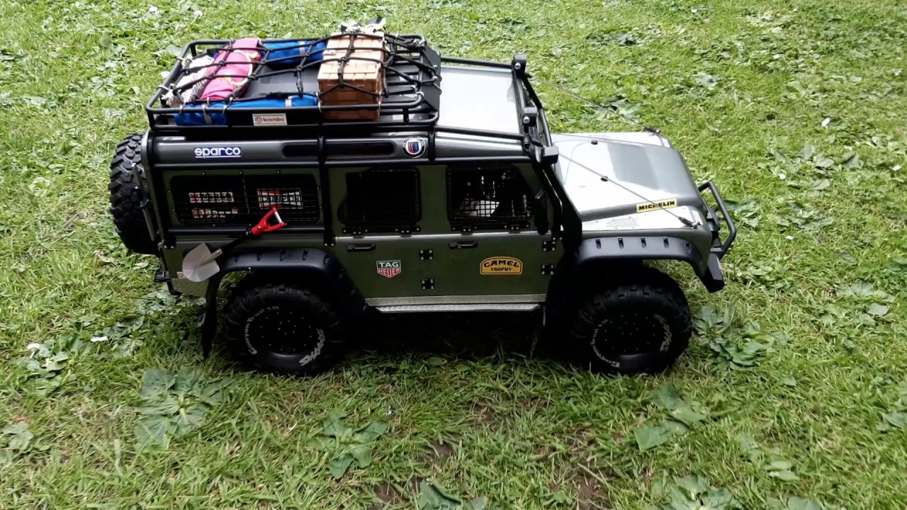 1/10 scale Traxxas TRX4 Land Rover Defender 110 (V8 petrol