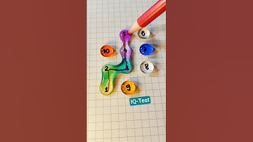 Vẽ một đường nối các giọt nước từ 1 đến 10 #iqtest #quiz #games #shorts