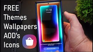 Samsung Galaxy How to find Free Themes, Free Wallpapers, Free Icons, Free AODs in Galaxy Store screenshot 5
