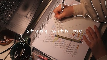 STUDY WITH ME 4hrs 💫📝 50/10 pomodoro (real sound)