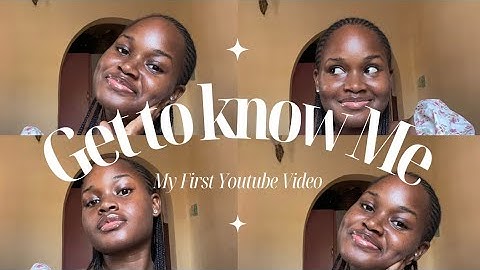 Get To Know Me Tag | My First YouTube Video #gettoknowme #firstyoutubevideo #introductionvideo