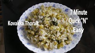 Kovakka Thoran/Quick and Easy Kovakka Thoran/IVY Gourd Stir Fry/Bachelor's Special Thoran/REC-177