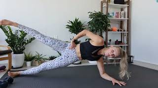 Oblique Sequence  Hold, Dip, Leg Raise