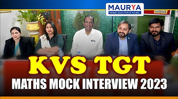 KVS TGT Maths Mock Interview-4 #tgt #maths #prt #interview #pgt #mockinterview #interviewpreparation