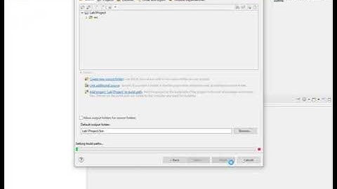 Creating a Java project in Eclipse