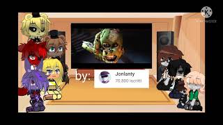 fnaf 1, Afton-william and Elizabeth,and Henry react to: labyrinth