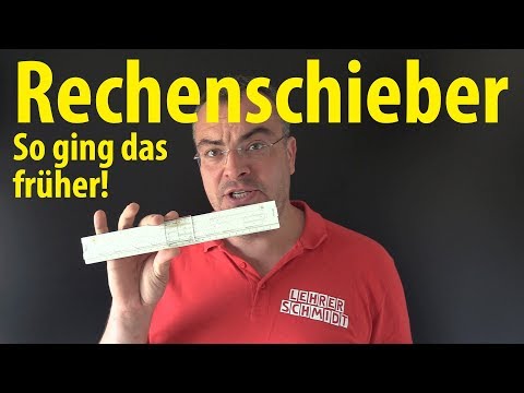 Rechenschieber - Das war früher der Taschenrechner! | Lehrerschmidt - einfach erklärt!