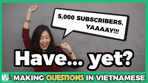 Learn Vietnamese with TVO | Have... yet Questions