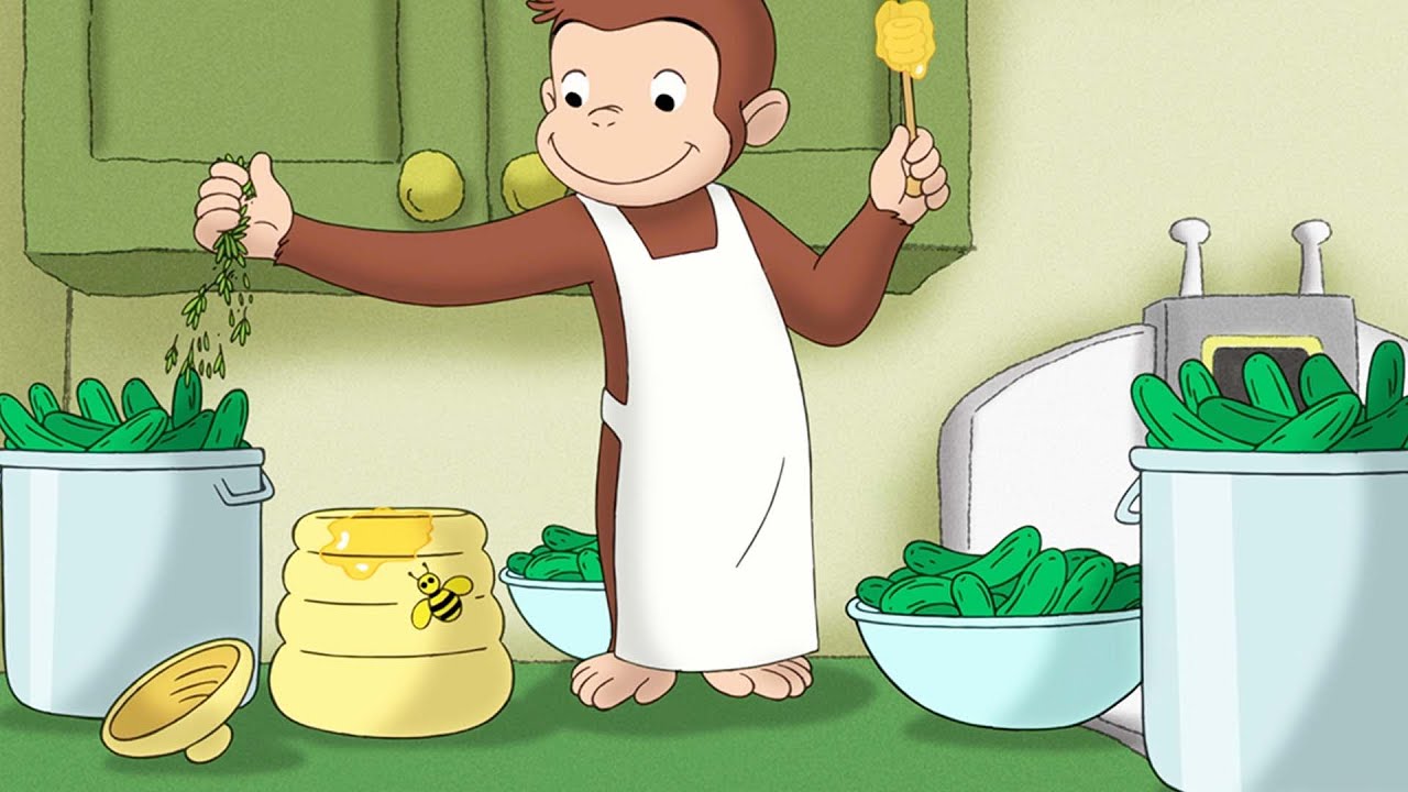 ⁣George faz pickles de pepino 🐵 George, o Curioso 🐵 Desenhos Animados