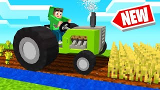 Playing FARMING SIMULATOR In MINECRAFT!