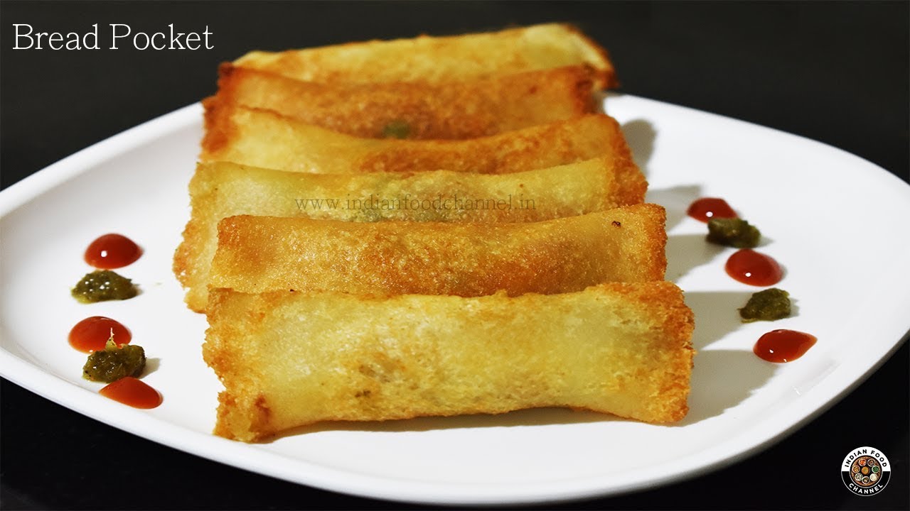 Bread Pocket recipe-Kids snacks recipe-Quick Bread Snacks-Evening snacks-Crispy Bread snacks | Indian Food Channel