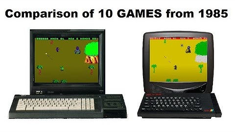 ZX SPECTRUM and AMSTRAD CPC time travel 1984-1993 part 2/10 : Comparison of 10 GAMES from 1985