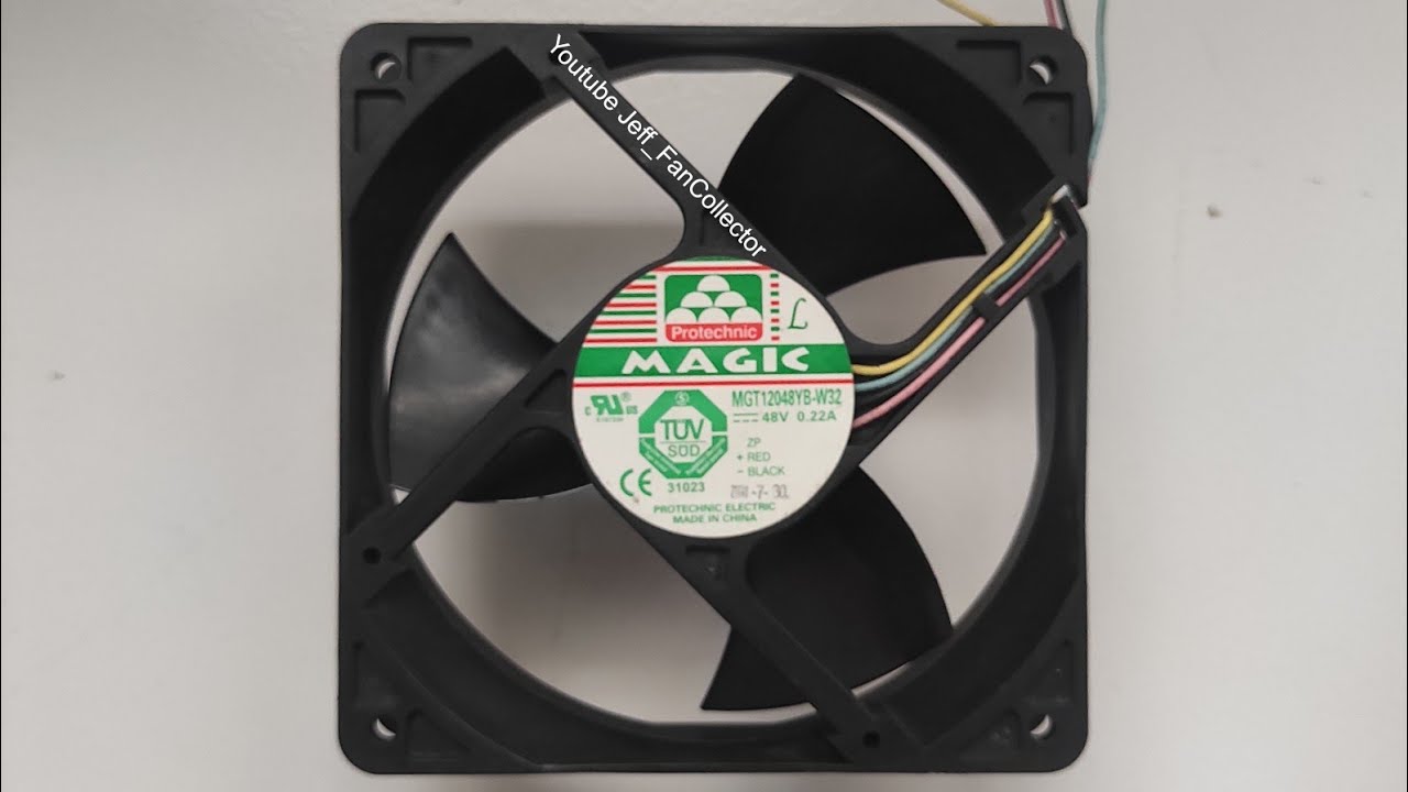 Mid 2008's Protechnic Magic Fan MGT12048YB-W32 48V 0.22A 4500rpm 12032 ...