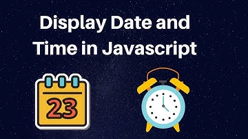 Hoe datum en tijd in Javascript te tonen