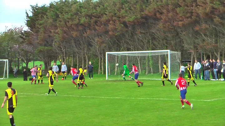 Lee Gale scores for Peel vs St George's (2-1)