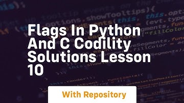 Flags in python and c codility solutions lesson 10