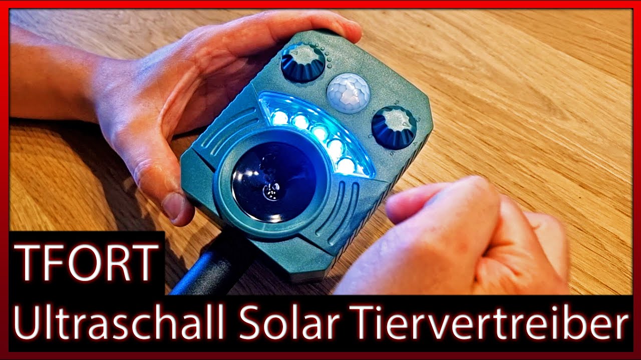 TFORT Ultraschall Solar Tiervertreiber, Marderschreck