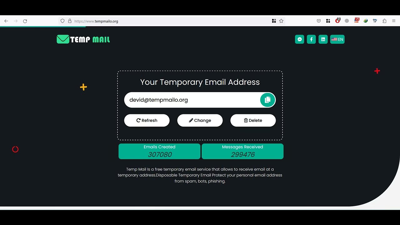 Temp Mail - E-mail Temporário Descartável