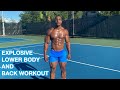 EXPLOSIVE LOWER BODY AND BACK WORKOUT | ASH FITNESS