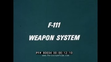 GENERAL DYNAMICS F-111 AARDVARK SUPERSONIC WEAPON SYSTEM  "ATTACK RADAR MISSION PROFILE" 80034