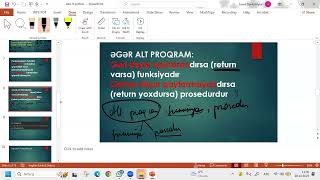 Pythonda alt proqram, funksiya, def.