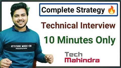 Tech Mahindra Technical Interview Preparation | Complete Strategy 🔥 | Duration of Interview |