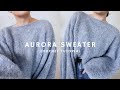  aurora sweater  chmurkowy sweter na szydeku tunezyjskim