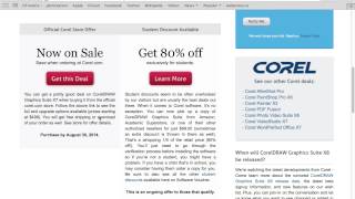 CorelDRAW Graphics Suite X7 - Finding a coupon code at SoftwareVoucher.com