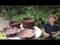 Make bowls spoons and plates from coconut shells