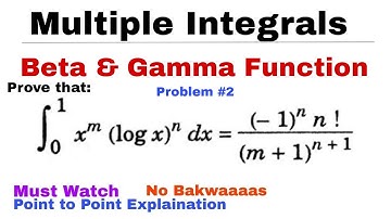 22. Beta and Gamma Function | Problem 2 | Important Problem